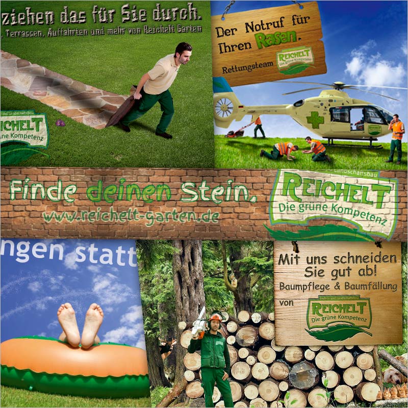Referenz Bildcollage + Werbebild der Werbeagentur und Kreativagentur Schwyz